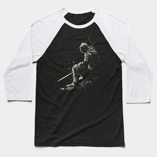 dark soul Baseball T-Shirt by Ninja banana